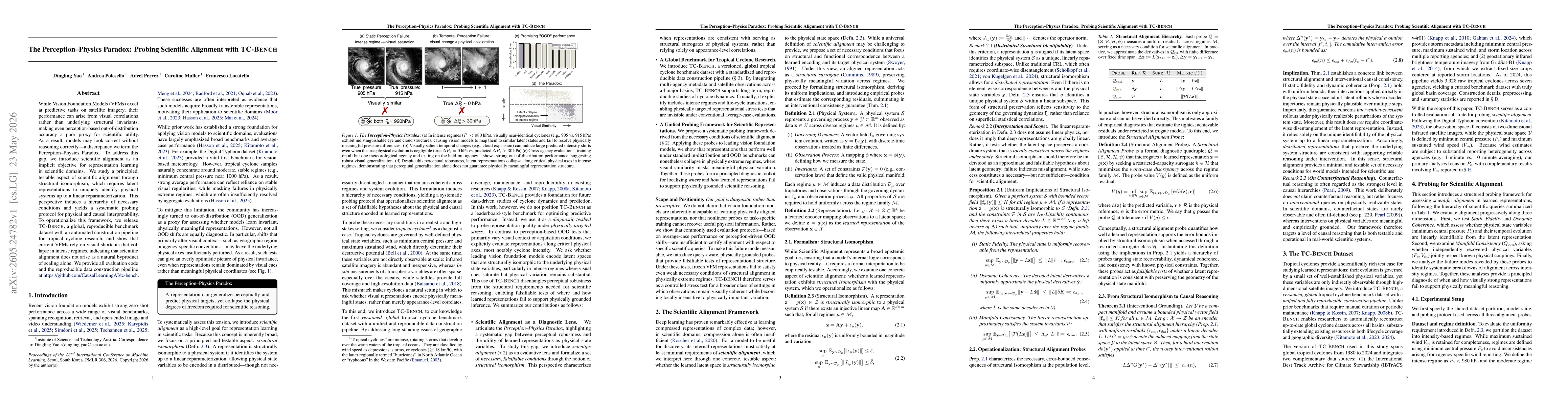 Thumbnail for The Perception-Physics Paradox: Probing Scientific Alignment with TC-Bench