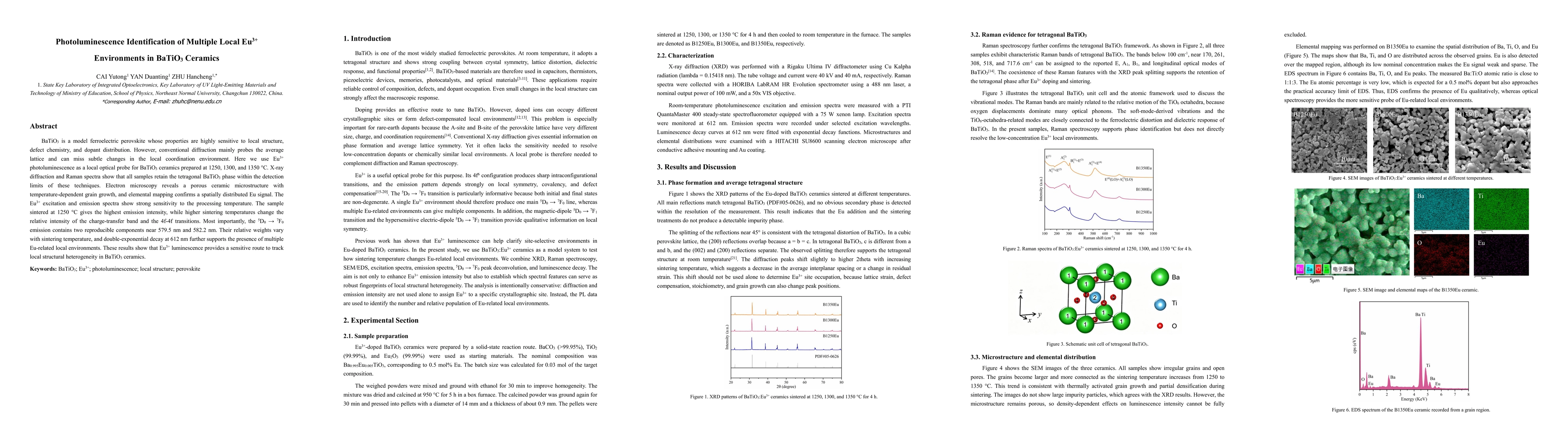 Thumbnail for Photoluminescence Identification of Multiple Local Eu3+ Environments in BaTiO3 Ceramics