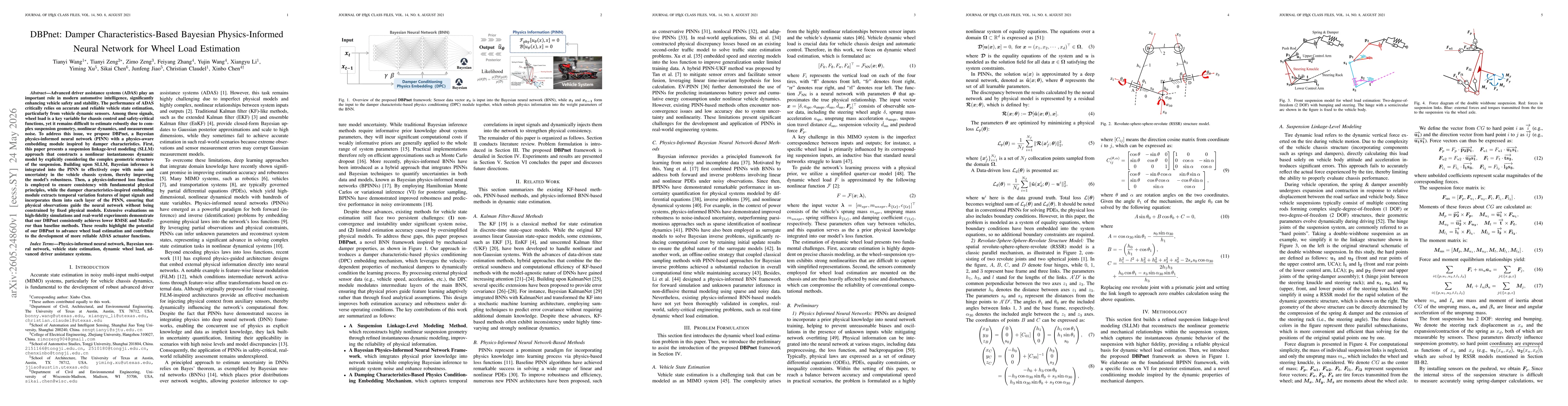Thumbnail for DBPnet: Damper Characteristics-Based Bayesian Physics-Informed Neural Network for Wheel Load Estimation