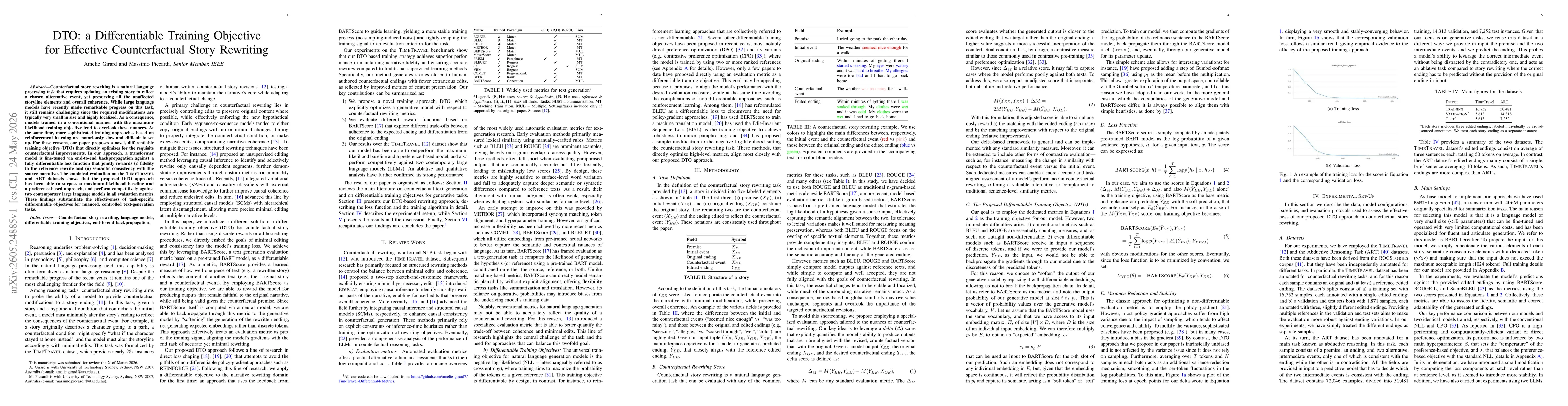 Thumbnail for DTO: a Differentiable Training Objective for Effective Counterfactual Story Rewriting