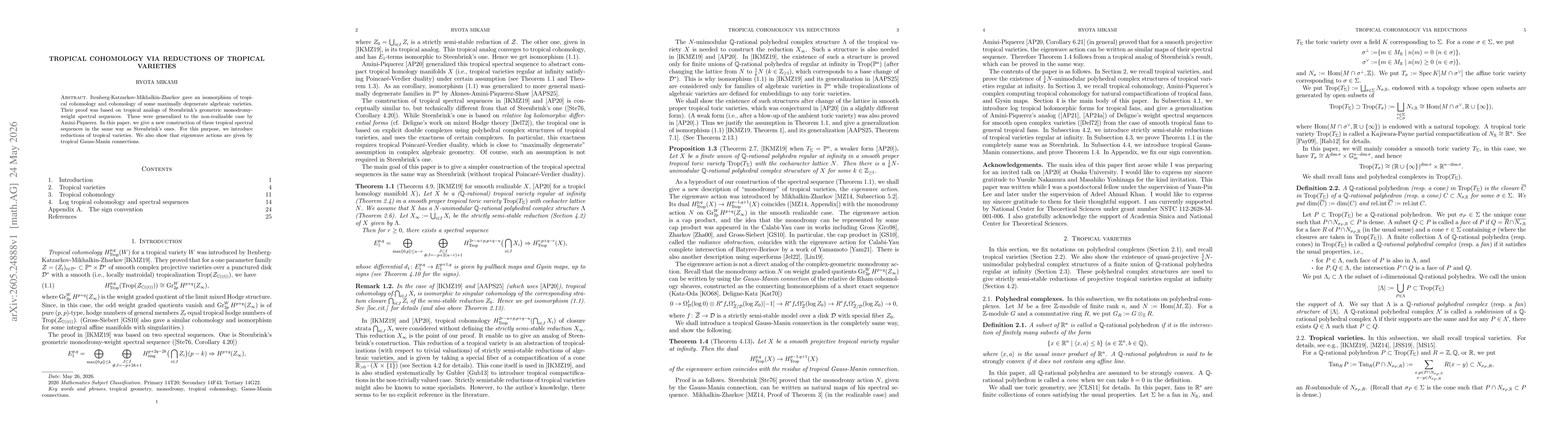 Thumbnail for Tropical cohomology via reductions of tropical varieties