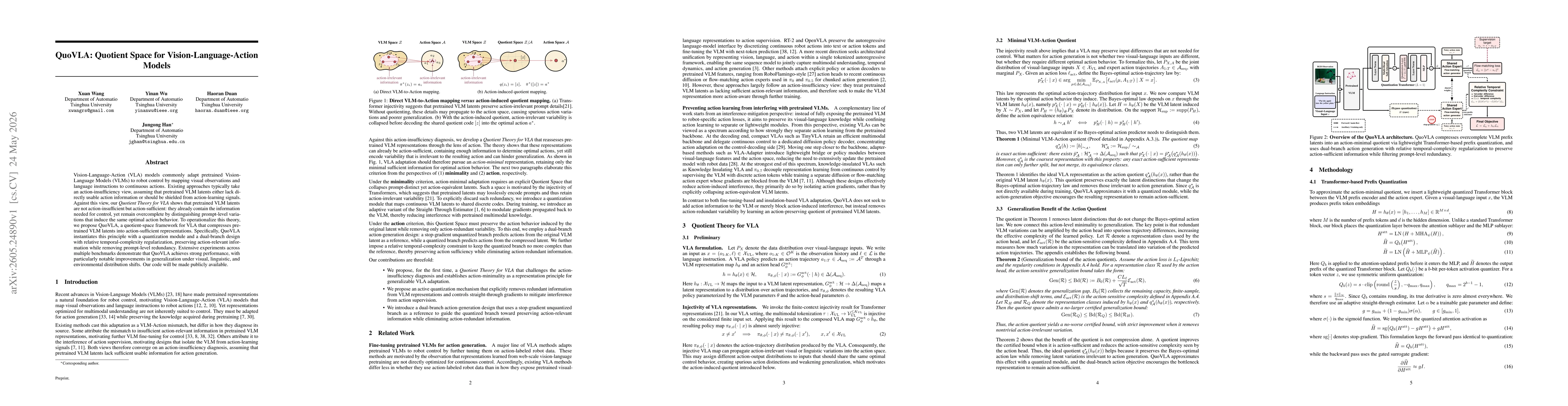 Thumbnail for QuoVLA: Quotient Space for Vision-Language-Action Models