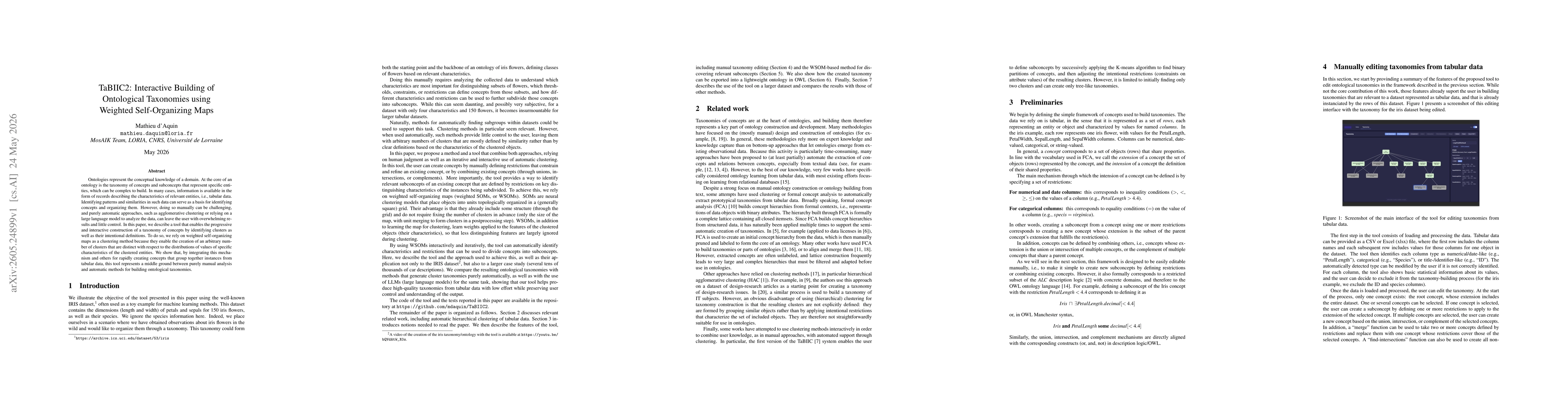 Thumbnail for TaBIIC2: Interactive Building of Ontological Taxonomies using Weighted Self-Organizing Maps