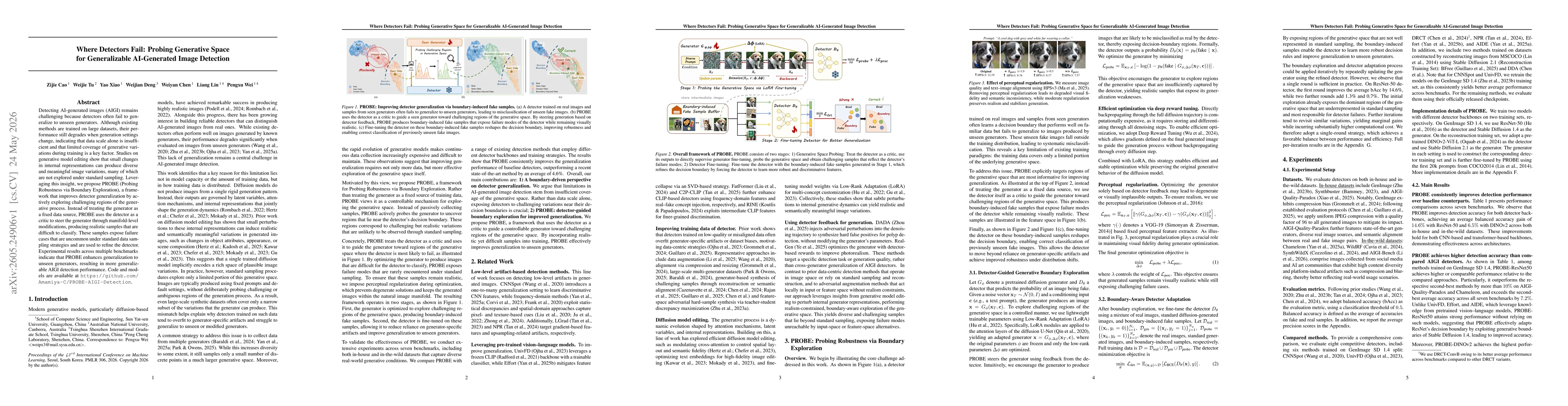 Thumbnail for Where Detectors Fail: Probing Generative Space for Generalizable AI-Generated Image Detection