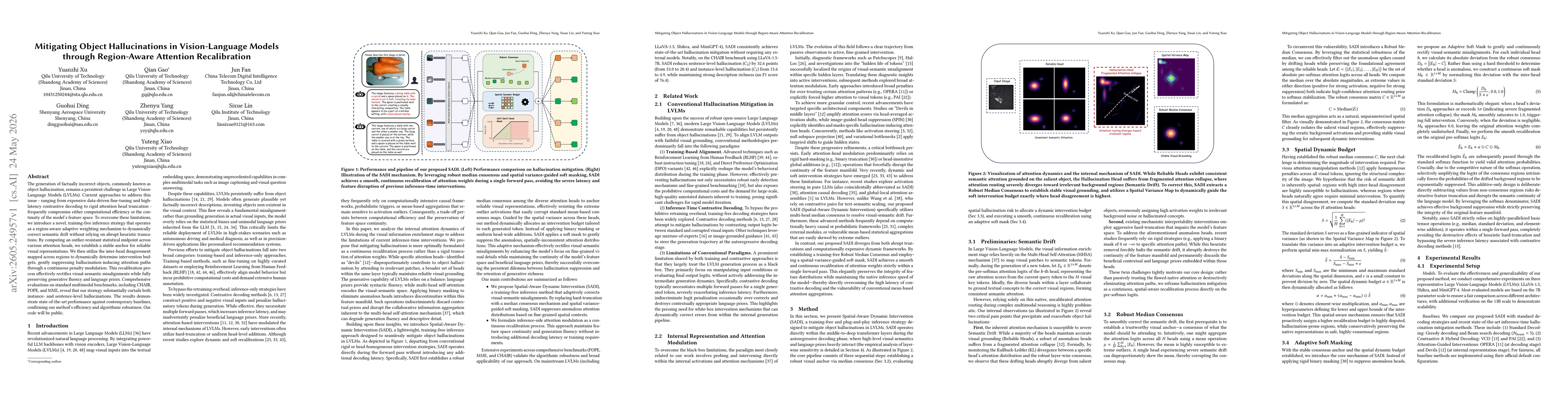 Thumbnail for Mitigating Object Hallucinations in Vision-Language Models through Region-Aware Attention Recalibration