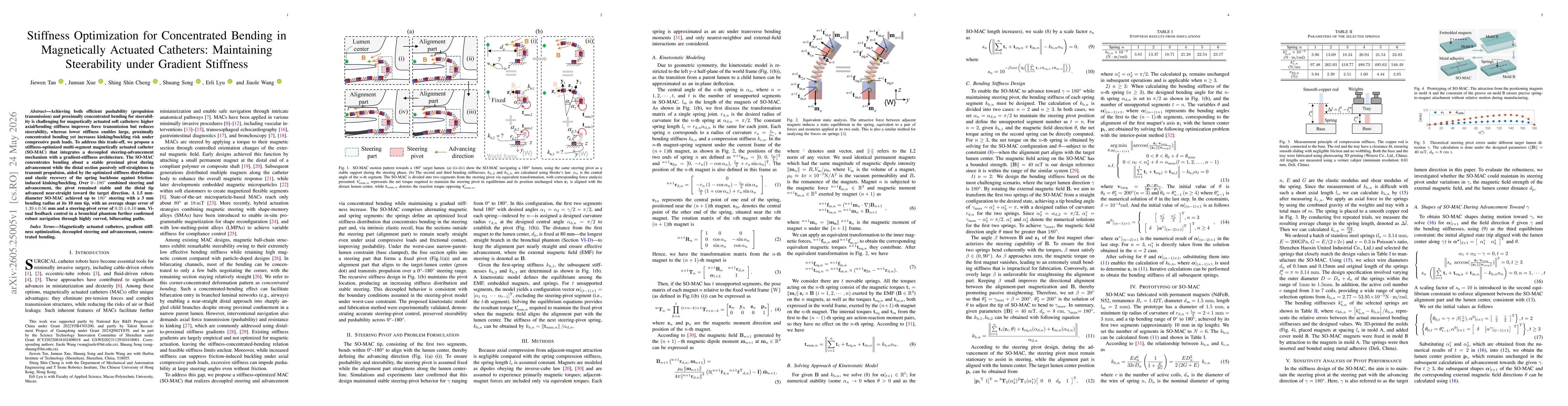 Thumbnail for Stiffness Optimization for Concentrated Bending in Magnetically Actuated Catheters: Maintaining Steerability under Gradient Stiffness