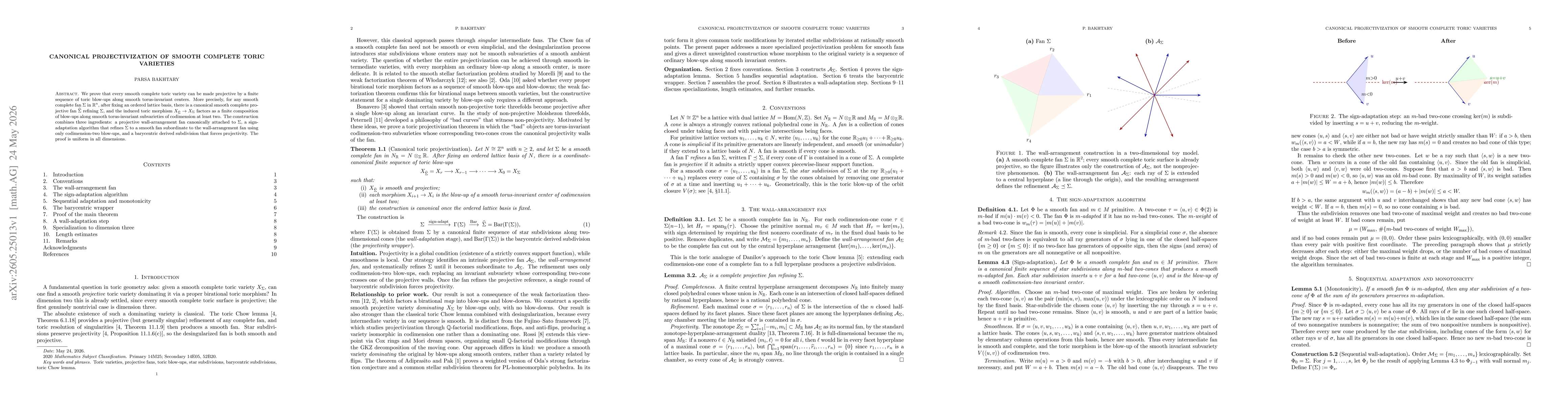 Thumbnail for Canonical Projectivization of Smooth Complete Toric Varieties