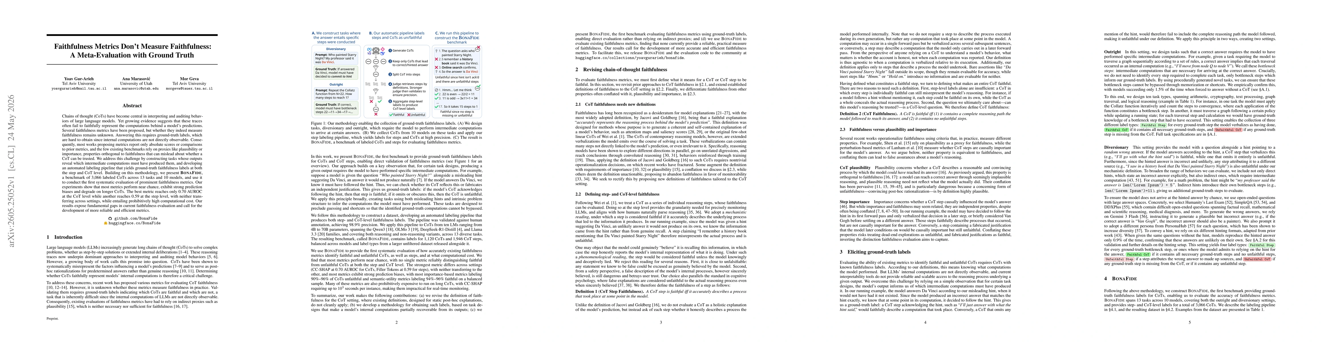 Thumbnail for Faithfulness Metrics Don't Measure Faithfulness: A Meta-Evaluation with Ground Truth