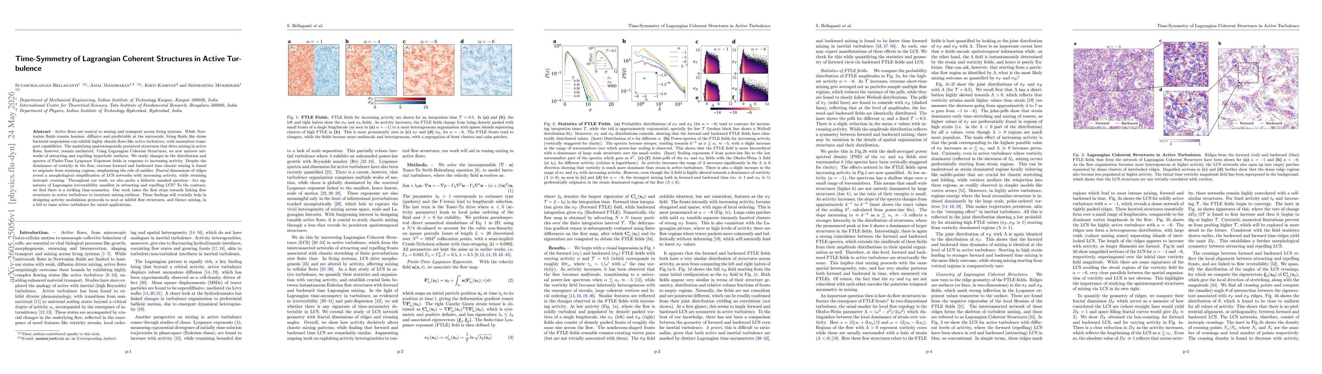 Thumbnail for Time-Symmetry of Lagrangian Coherent Structures in Active Turbulence