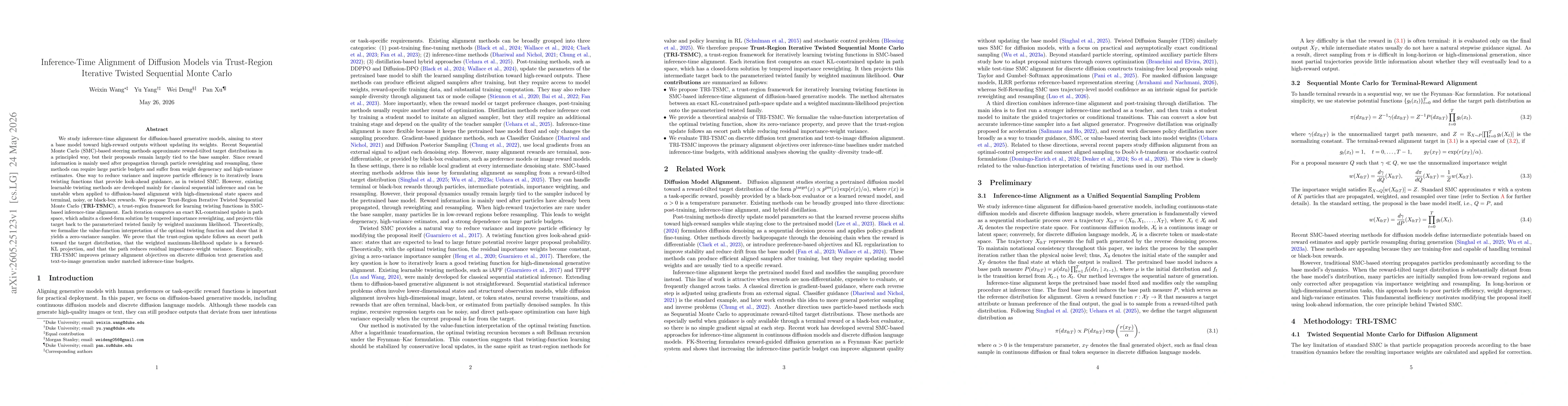 Thumbnail for Inference-Time Alignment of Diffusion Models via Trust-Region Iterative Twisted Sequential Monte Carlo