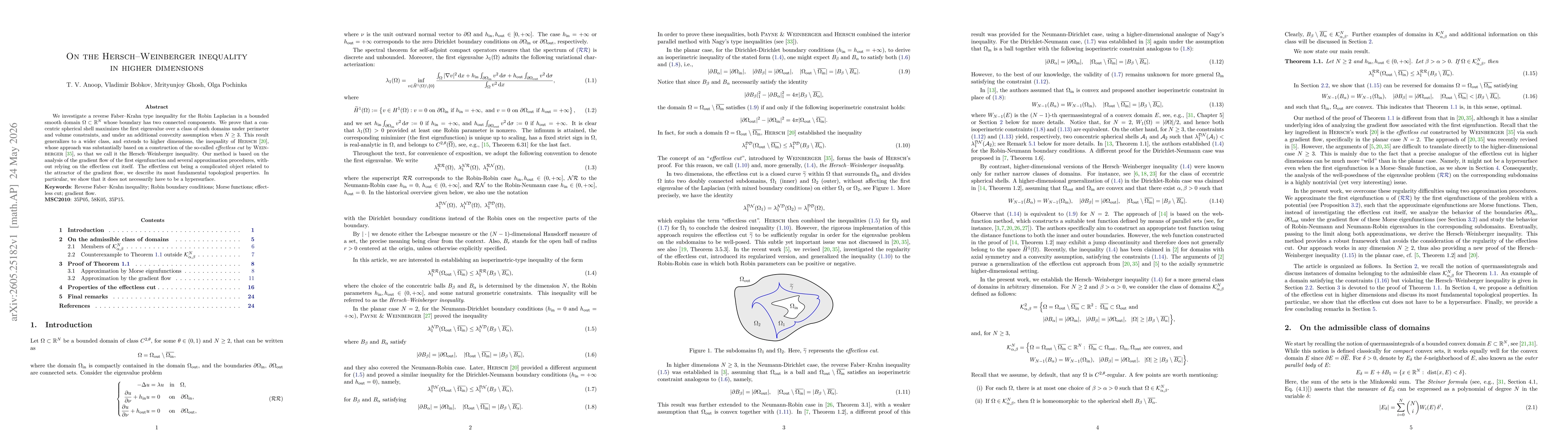 Thumbnail for On the Hersch-Weinberger inequality in higher dimensions