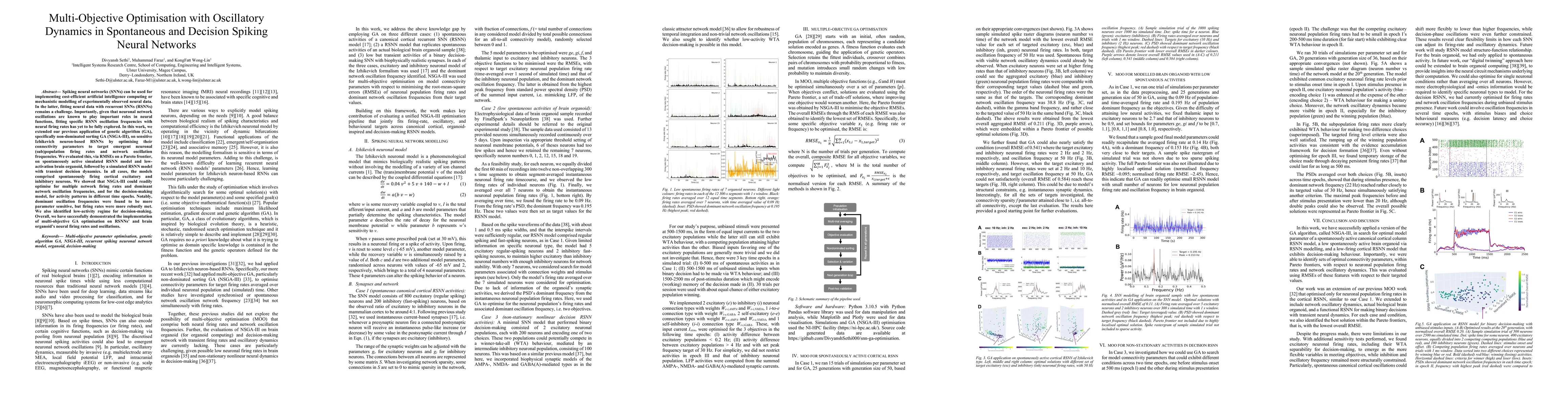 Thumbnail for Multi-Objective Optimisation with Oscillatory Dynamics in Spontaneous and Decision Spiking Neural Networks