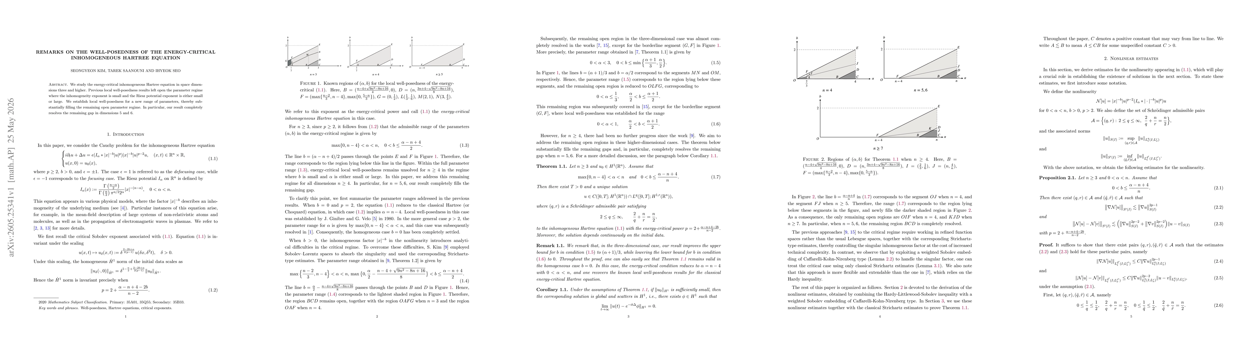 Thumbnail for Remarks on the well-posedness of the energy-critical inhomogeneous Hartree equation