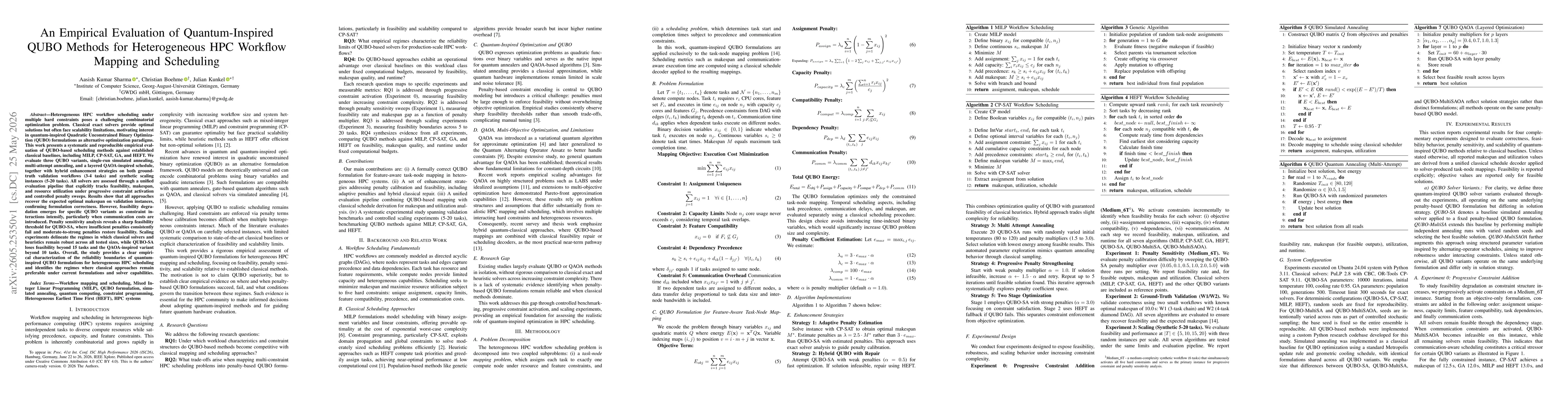 Thumbnail for An Empirical Evaluation of Quantum-Inspired QUBO Methods for Heterogeneous HPC Workflow Mapping and Scheduling