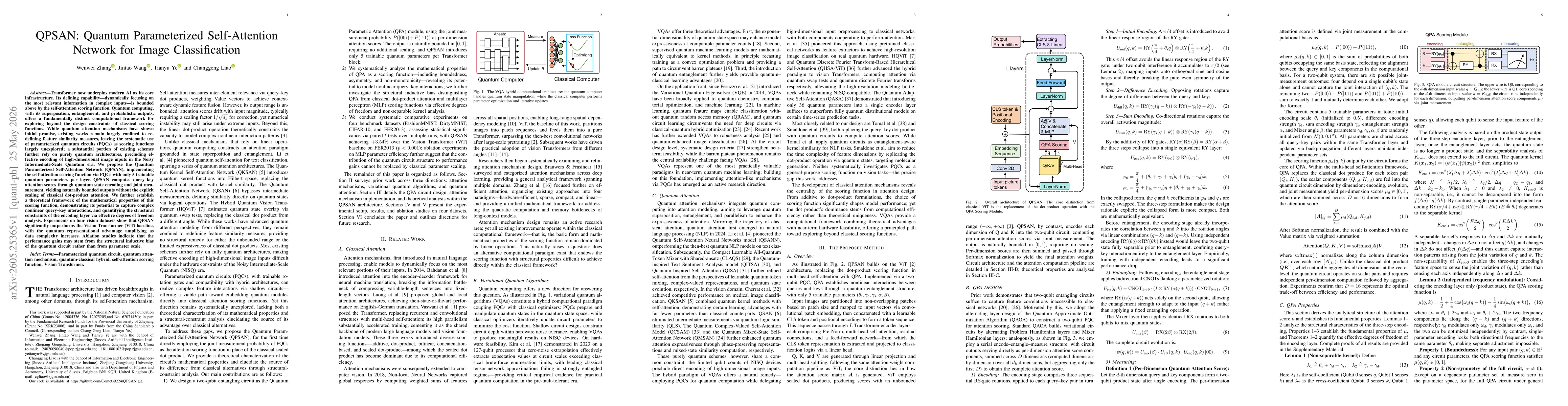 Thumbnail for Quantum Parameterized Self-Attention Network for Image Classification