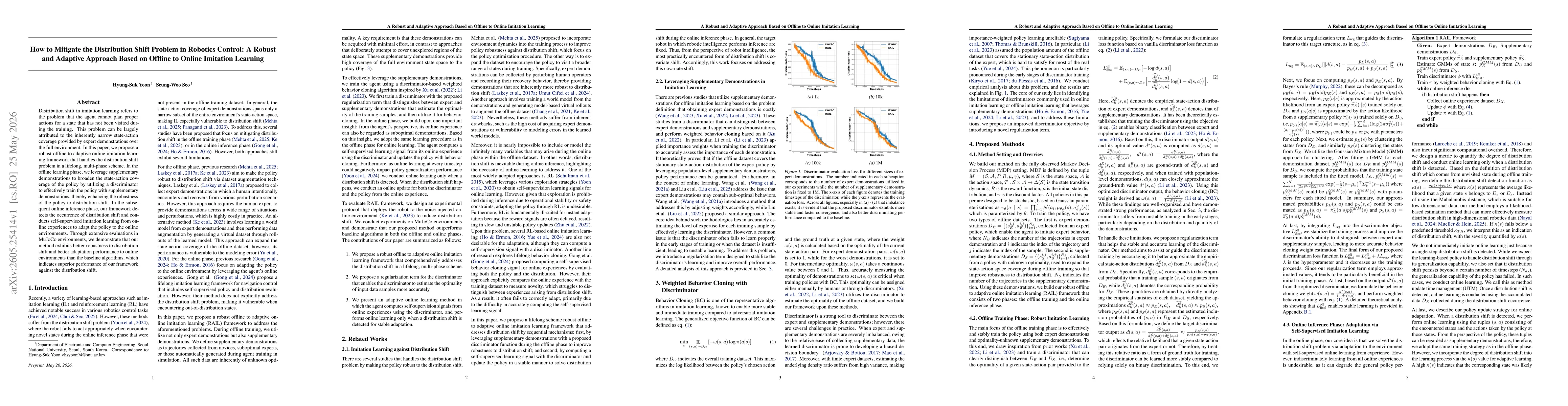 Thumbnail for How to Mitigate the Distribution Shift Problem in Robotics Control: A Robust and Adaptive Approach Based on Offline to Online Imitation Learning