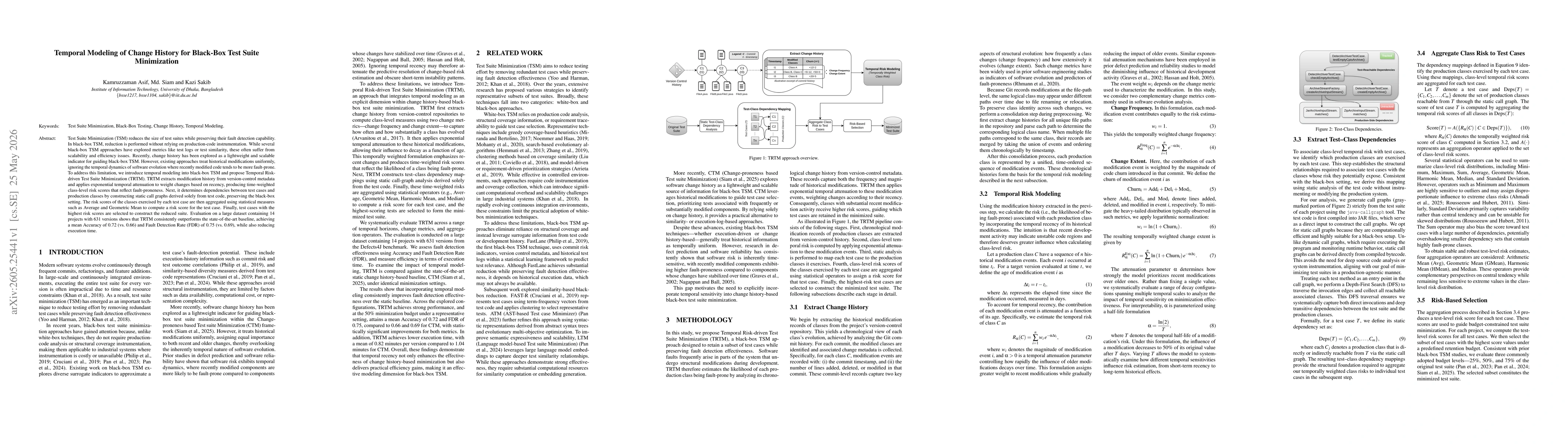 Thumbnail for Temporal Modeling of Change History for Black-Box Test Suite Minimization