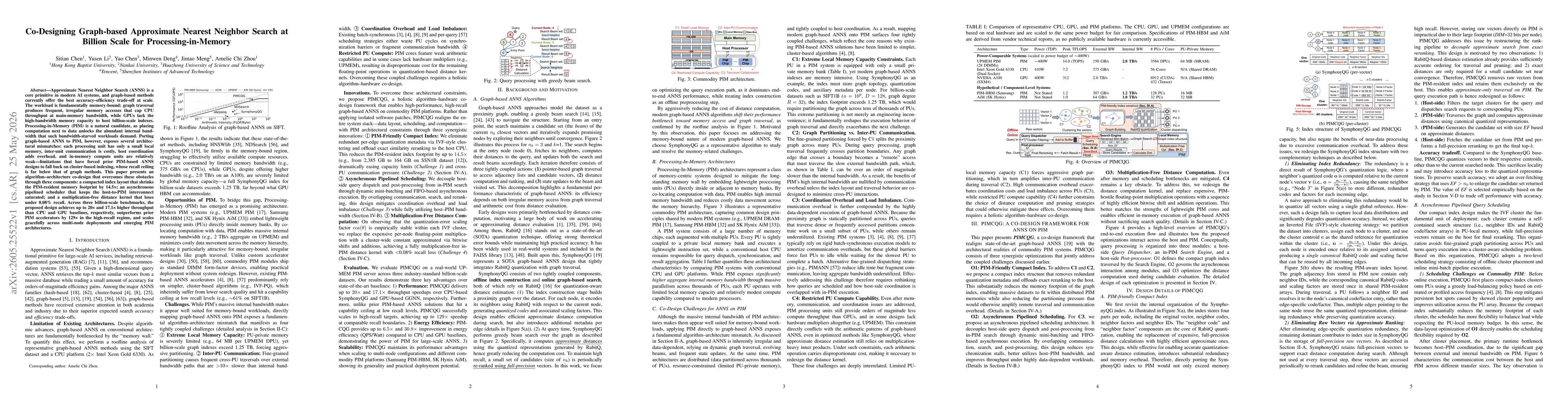 Thumbnail for Co-Designing Graph-based Approximate Nearest Neighbor Search at Billion Scale for Processing-in-Memory
