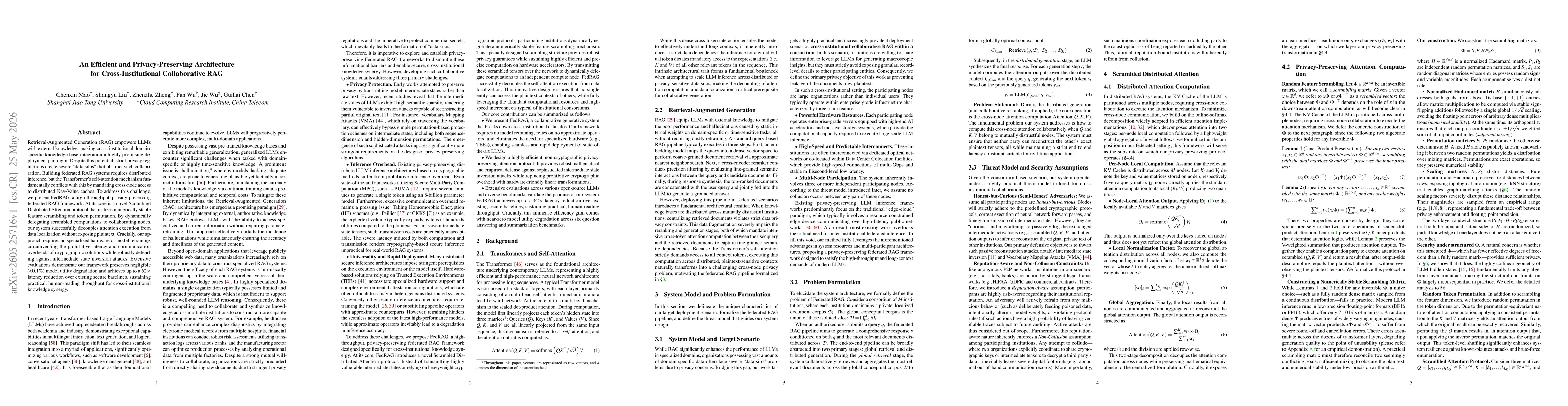 Thumbnail for An Efficient and Privacy-Preserving Architecture for Cross-Institutional Collaborative RAG