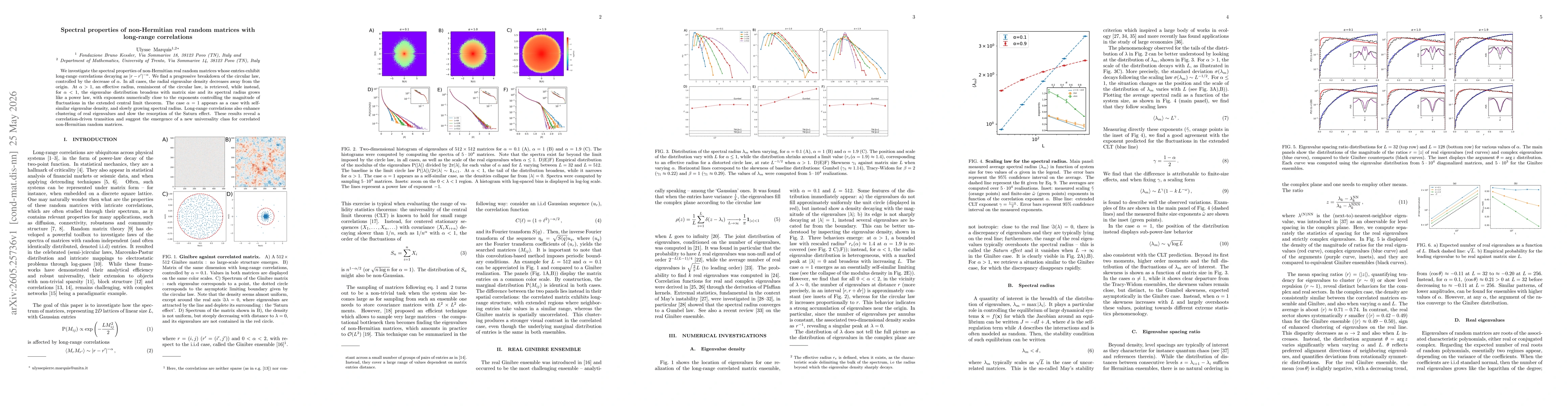 Thumbnail for Spectral properties of non-Hermitian real random matrices with long-range correlations