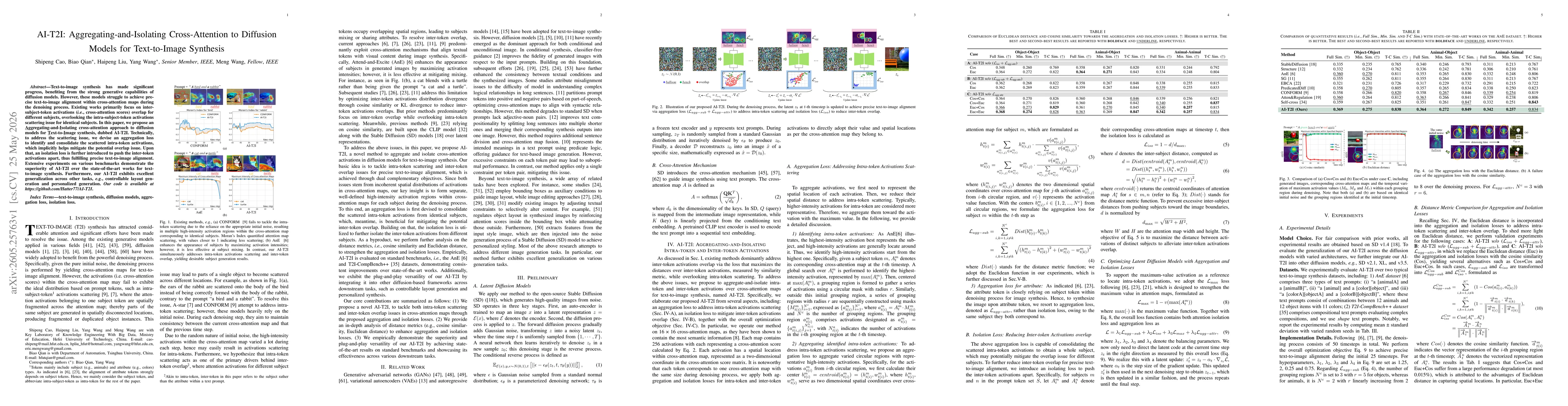 Thumbnail for AI-T2I: Aggregating-and-Isolating Cross-Attention to Diffusion Models for Text-to-Image Synthesis