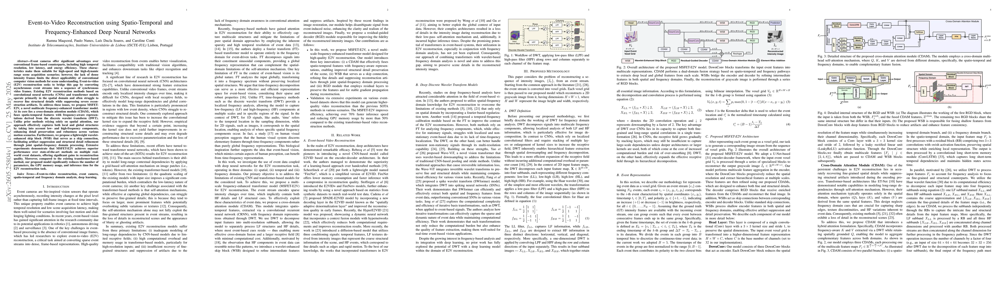 Thumbnail for Event-to-Video Reconstruction using Spatio-Temporal and Frequency-Enhanced Deep Neural Networks