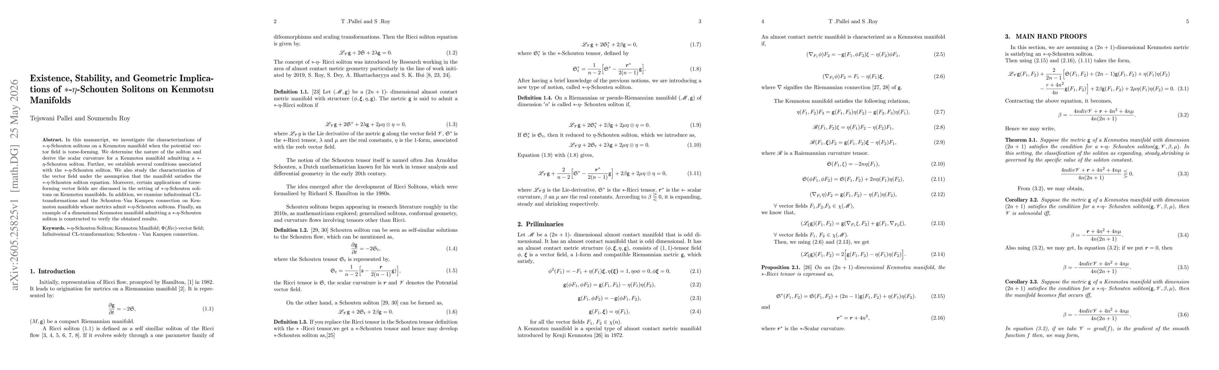 Thumbnail for Existence, Stability, and Geometric Implications of $\ast$-$η$-Schouten Solitons on Kenmotsu Manifolds