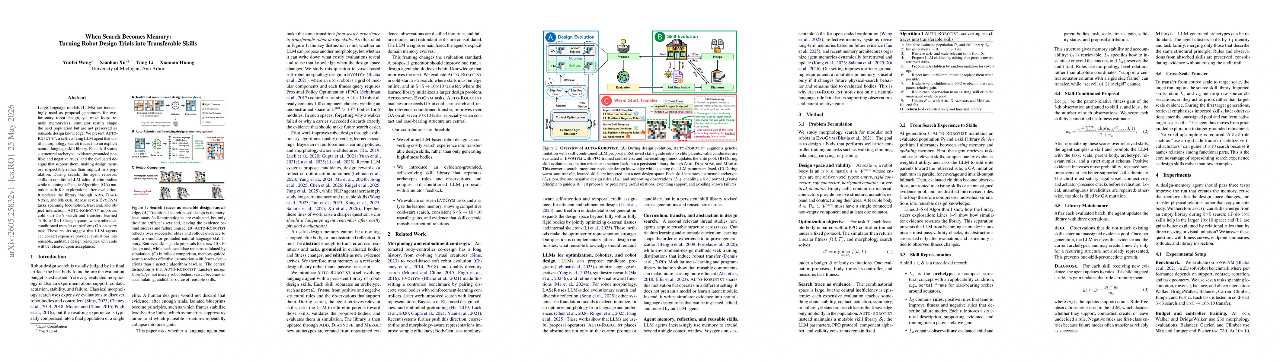 Thumbnail for When Search Becomes Memory: Turning Robot Design Trials into Transferable Skills