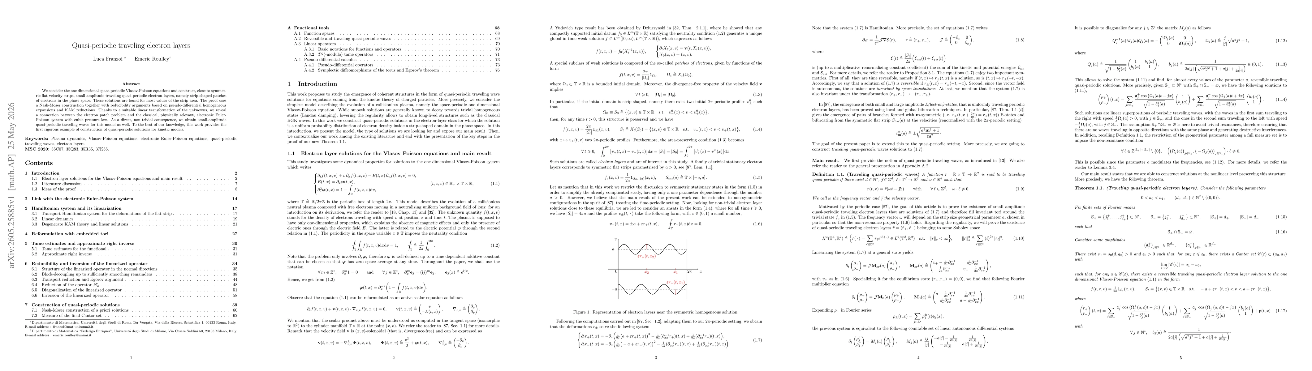Thumbnail for Quasi-periodic traveling electron layers
