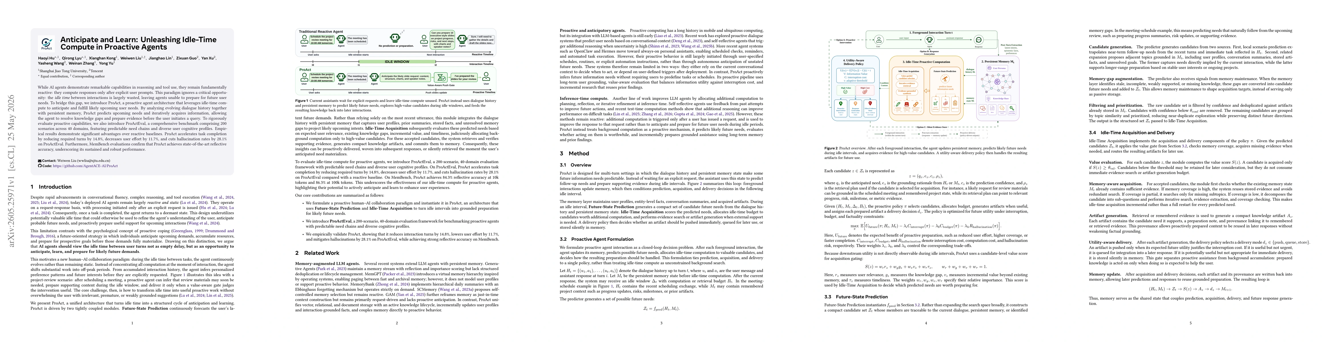 Thumbnail for Anticipate and Learn: Unleashing Idle-Time Compute in Proactive Agents