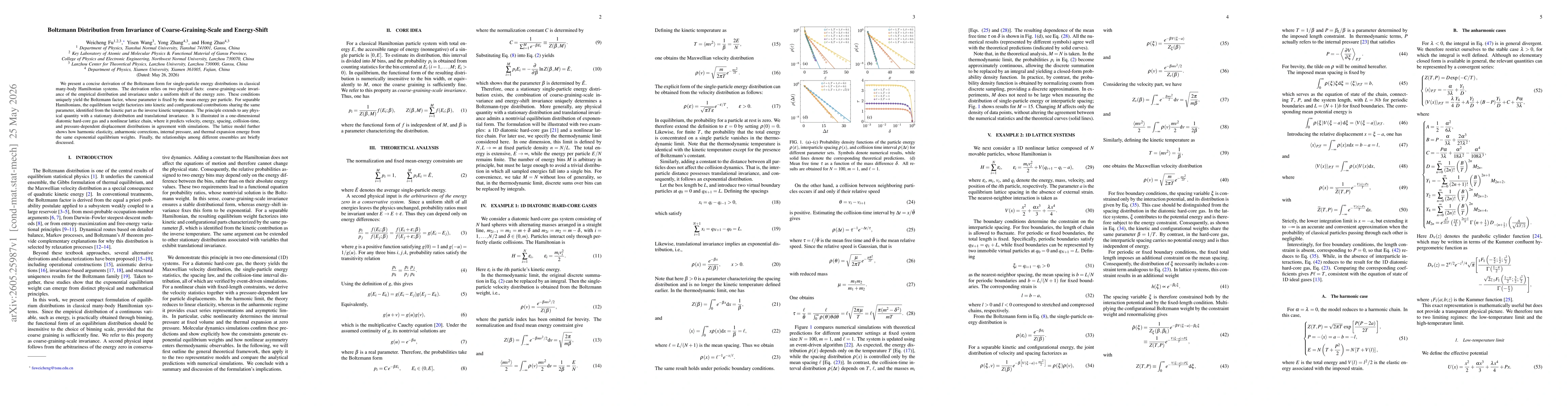 Thumbnail for Boltzmann Distribution from Invariance of Coarse-Graining-Scale and Energy-Shift