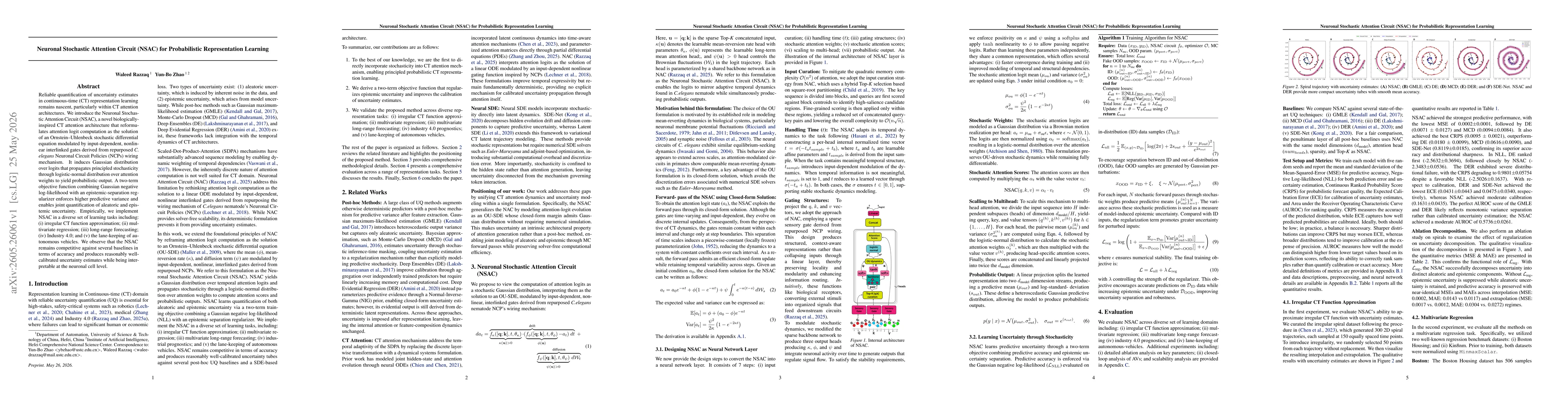 Thumbnail for Neuronal Stochastic Attention Circuit (NSAC) for Probabilistic Representation Learning