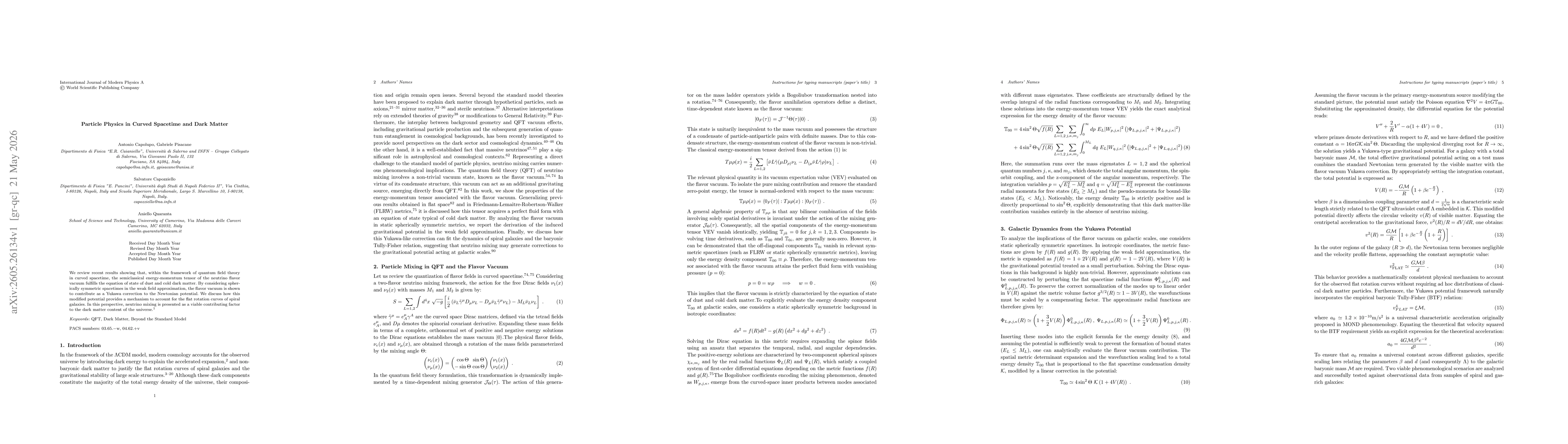 Thumbnail for Particle Physics in Curved Spacetime and Dark Matter
