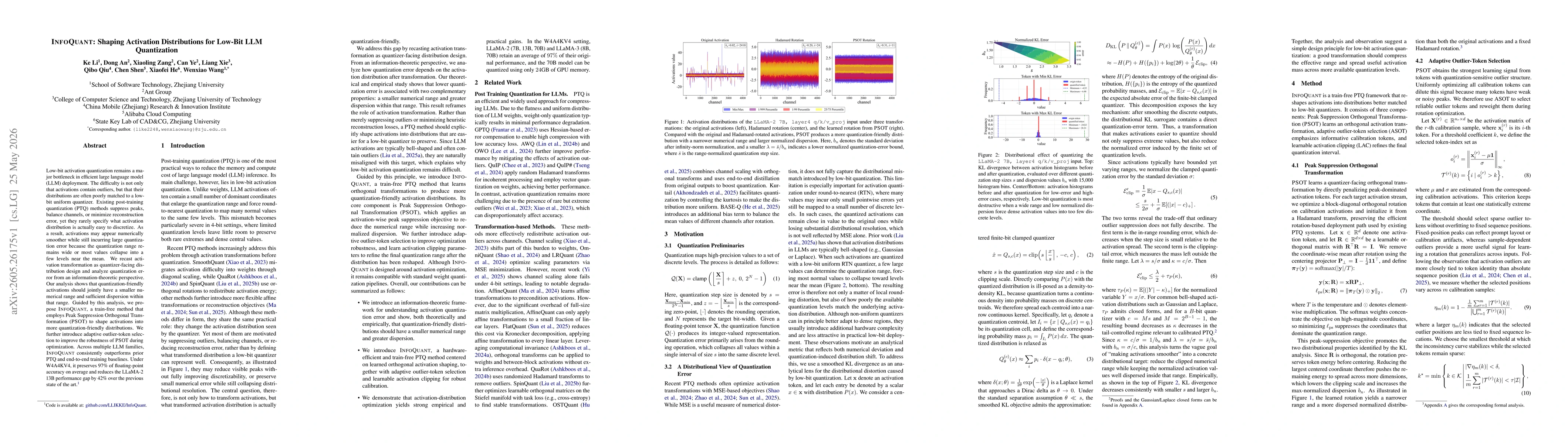 Thumbnail for InfoQuant: Shaping Activation Distributions for Low-Bit LLM Quantization