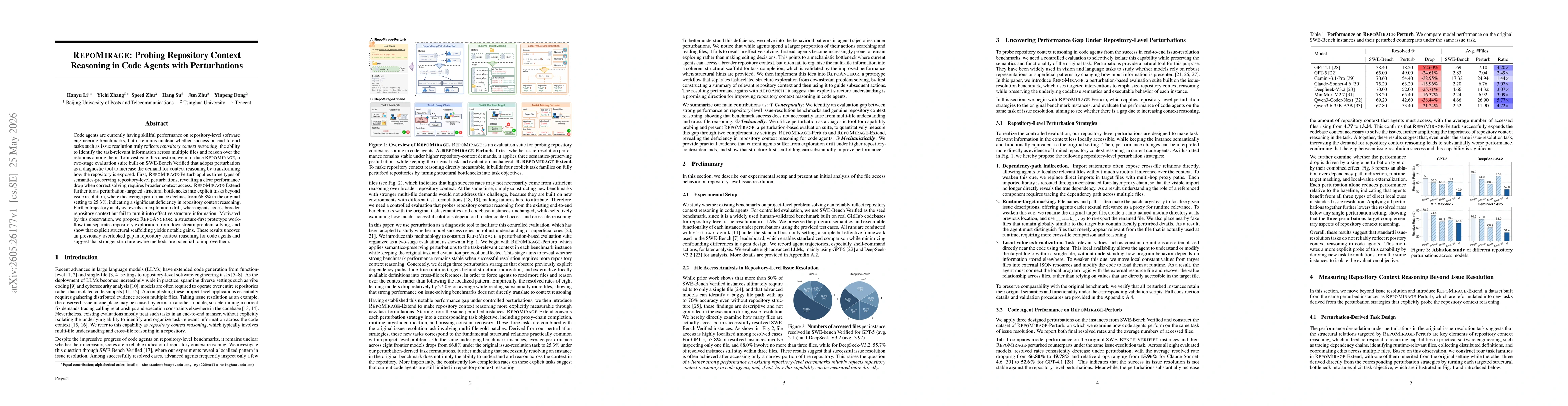 Thumbnail for RepoMirage: Probing Repository Context Reasoning in Code Agents with Perturbations