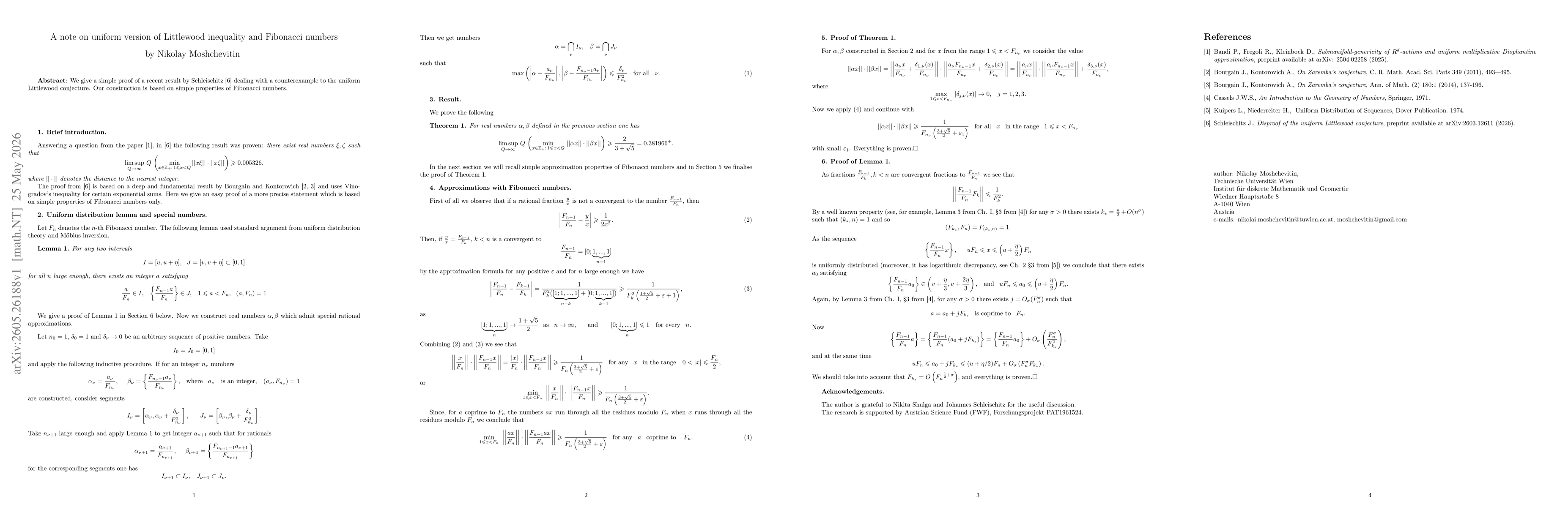 Thumbnail for A note on uniform version of Littlewood inequality and Fibonacci numbers