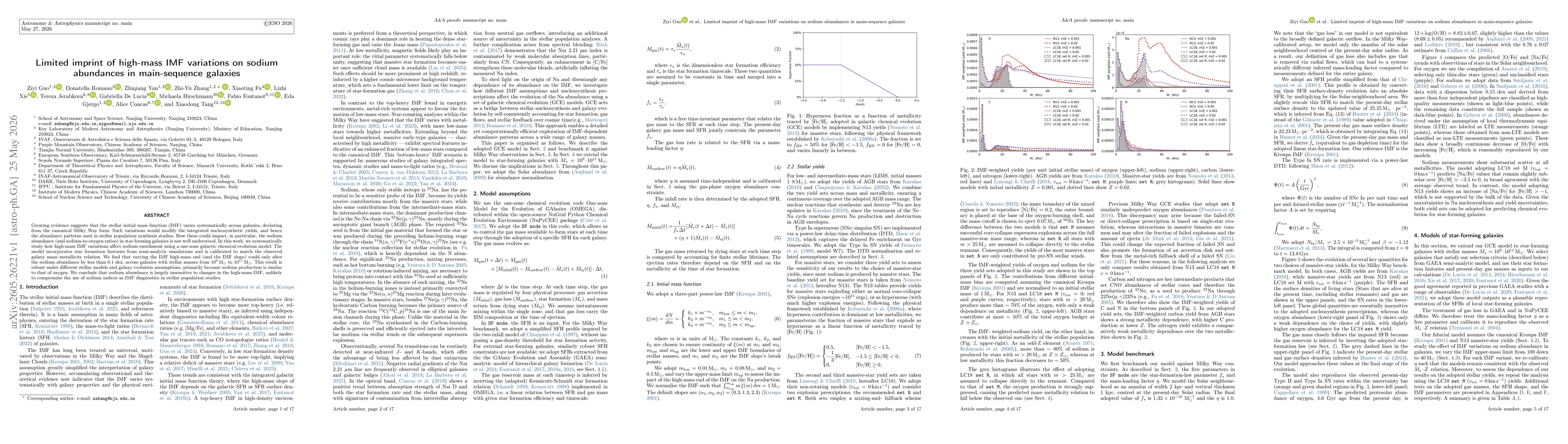 Thumbnail for Limited imprint of high-mass IMF variations on sodium abundances in main-sequence galaxies
