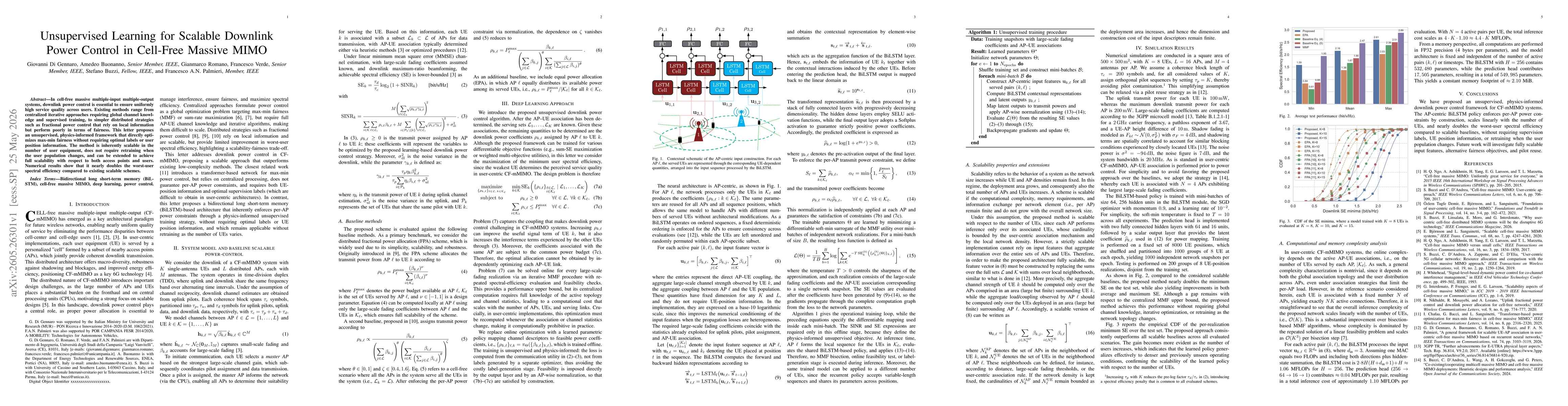 Thumbnail for Unsupervised Learning for Scalable Downlink Power Control in Cell-Free Massive MIMO
