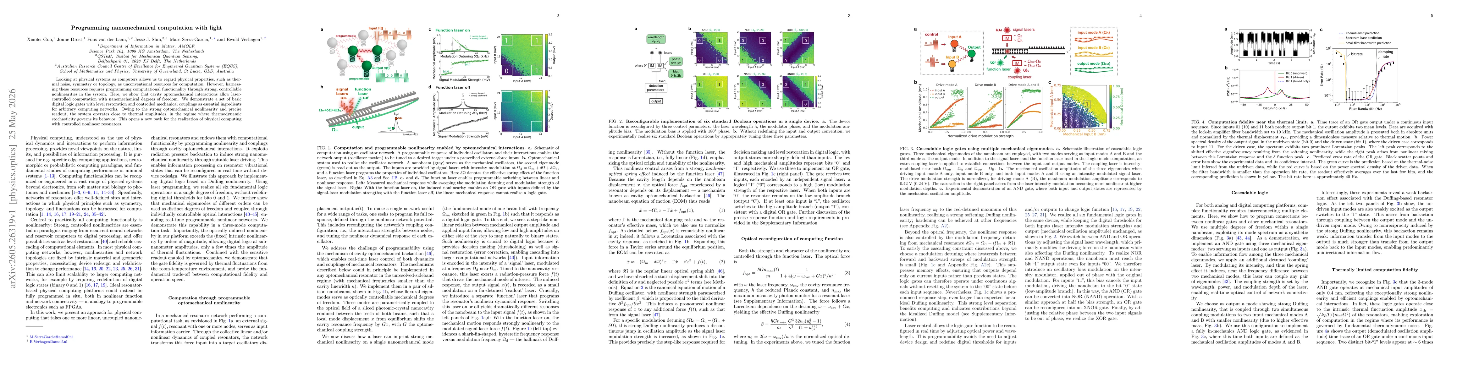 Thumbnail for Programming nanomechanical computation with light