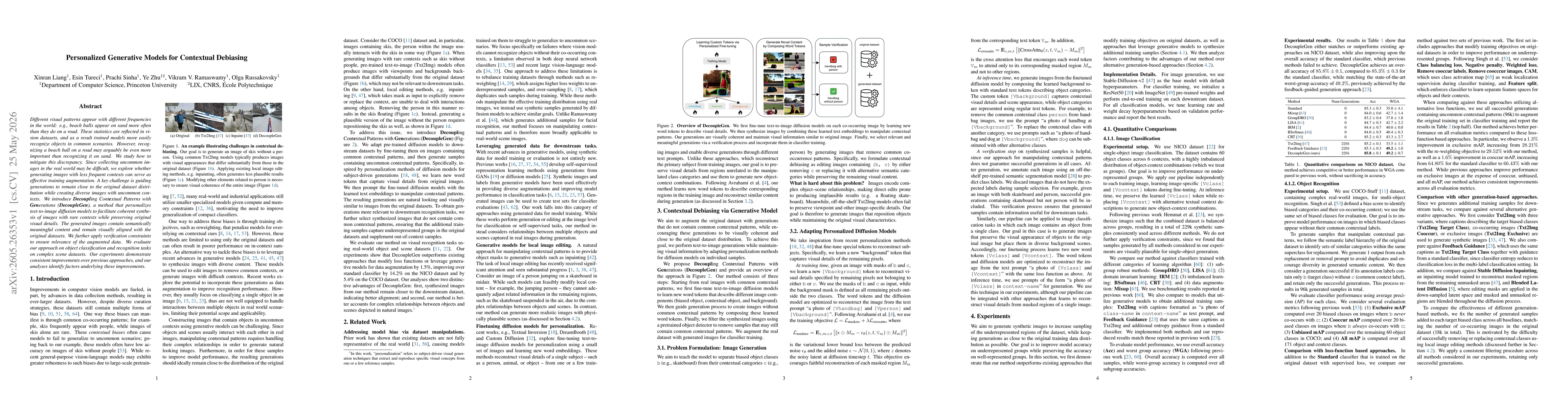 Thumbnail for Personalized Generative Models for Contextual Debiasing
