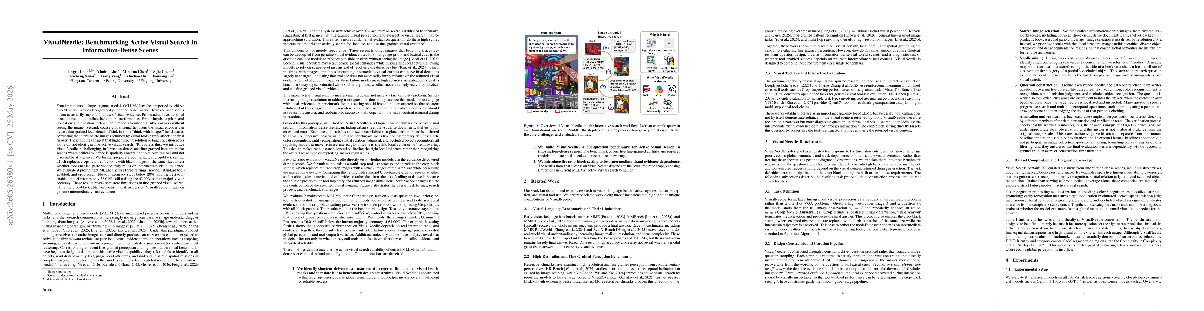 Thumbnail for VisualNeedle: Benchmarking Active Visual Search in Information-Dense Scenes