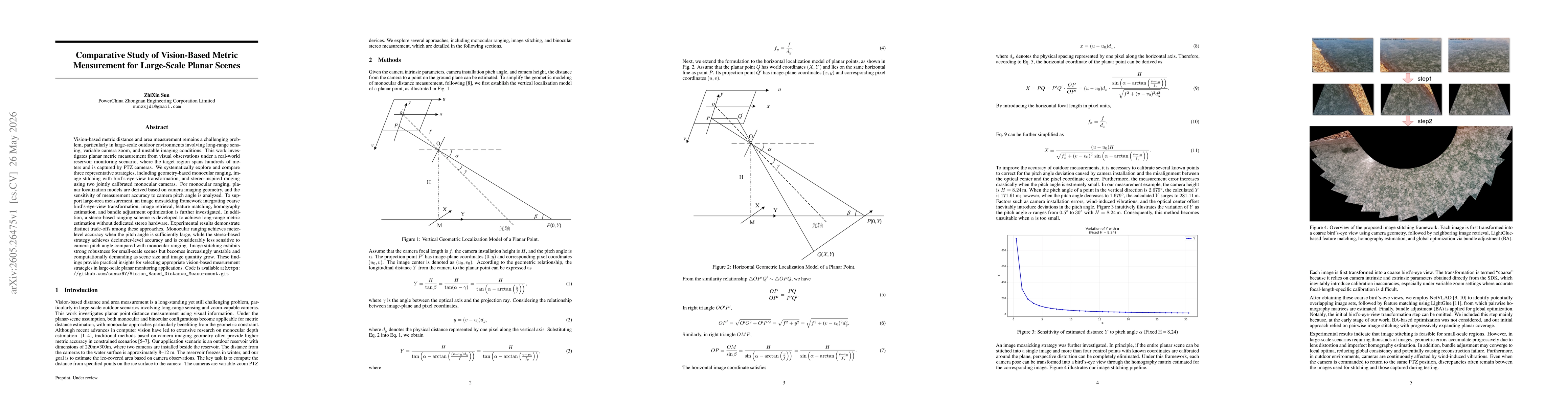Thumbnail for Comparative Study of Vision-Based Metric Measurement for Large-Scale Planar Scenes
