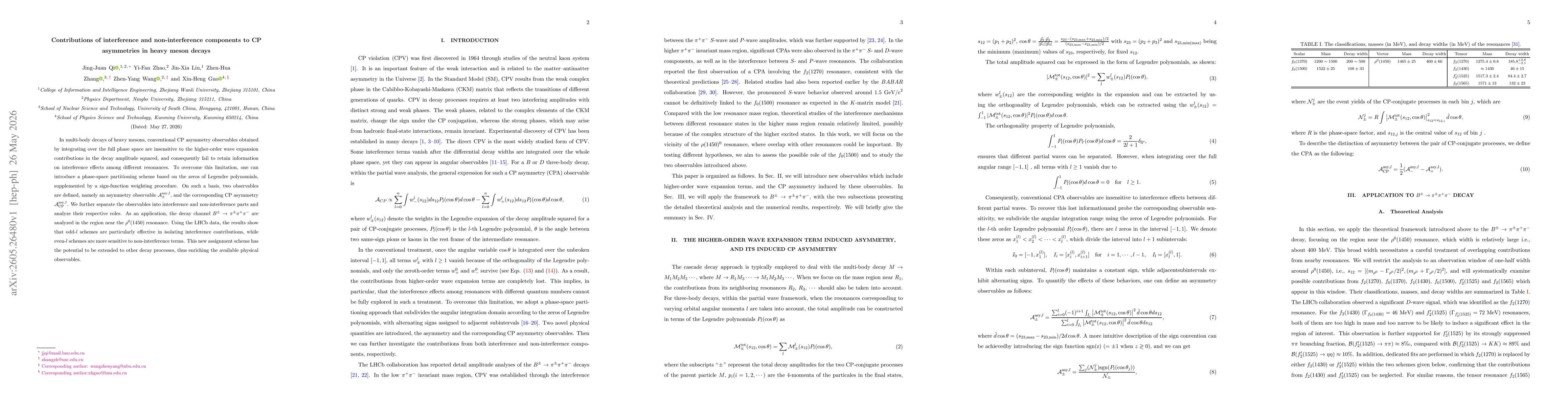 Thumbnail for Contributions of interference and non-interference components to CP asymmetries in heavy meson decays