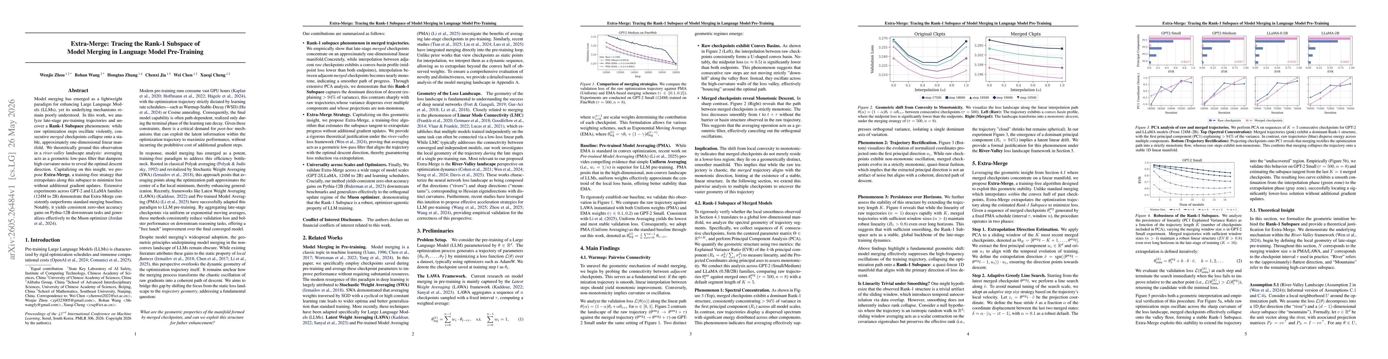 Thumbnail for Extra-Merge: Tracing the Rank-1 Subspace of Model Merging in Language Model Pre-Training