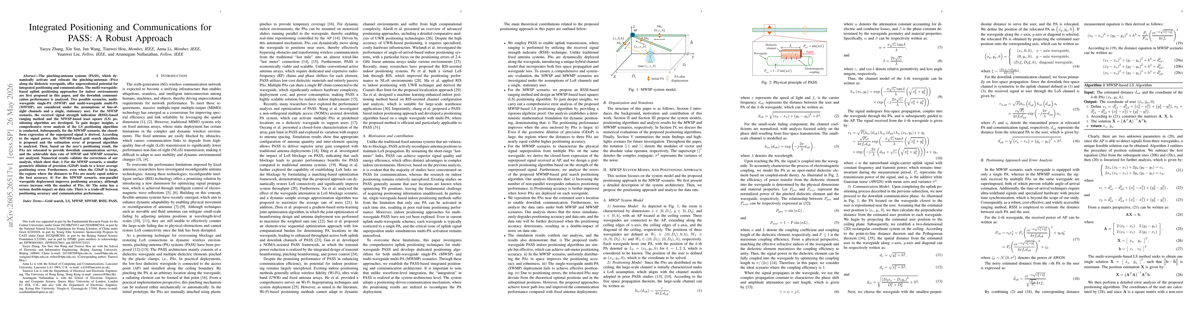 Thumbnail for Integrated Positioning and Communications for PASS: A Robust Approach