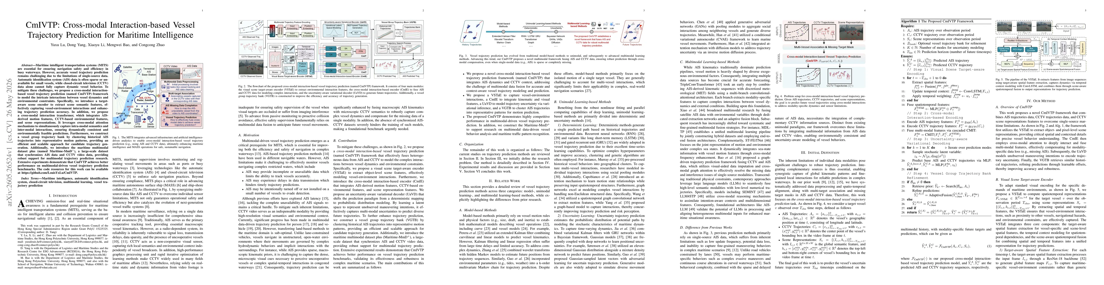 Thumbnail for CmIVTP: Cross-modal Interaction-based Vessel Trajectory Prediction for Maritime Intelligence
