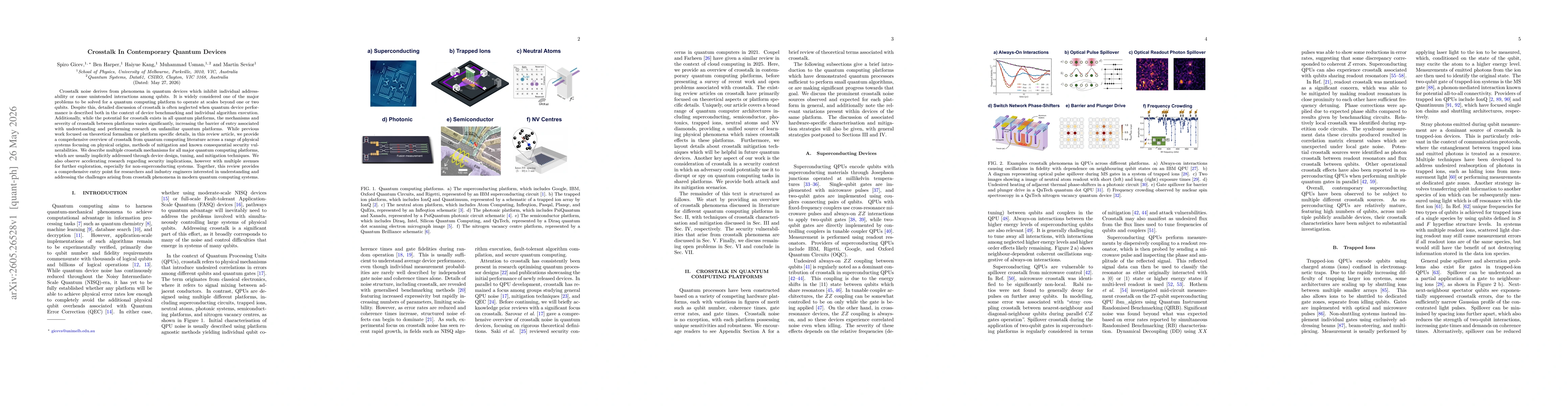 Thumbnail for Crosstalk In Contemporary Quantum Devices