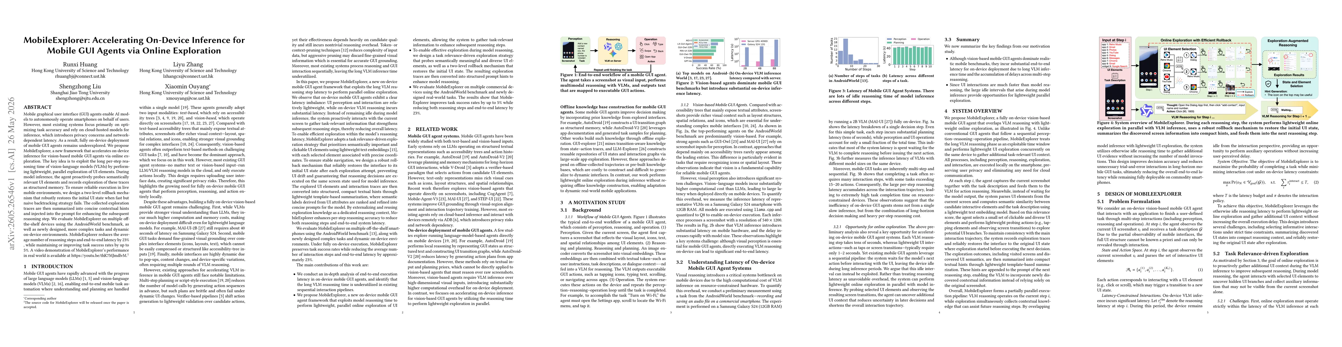 Thumbnail for MobileExplorer: Accelerating On-Device Inference for Mobile GUI Agents via Online Exploration