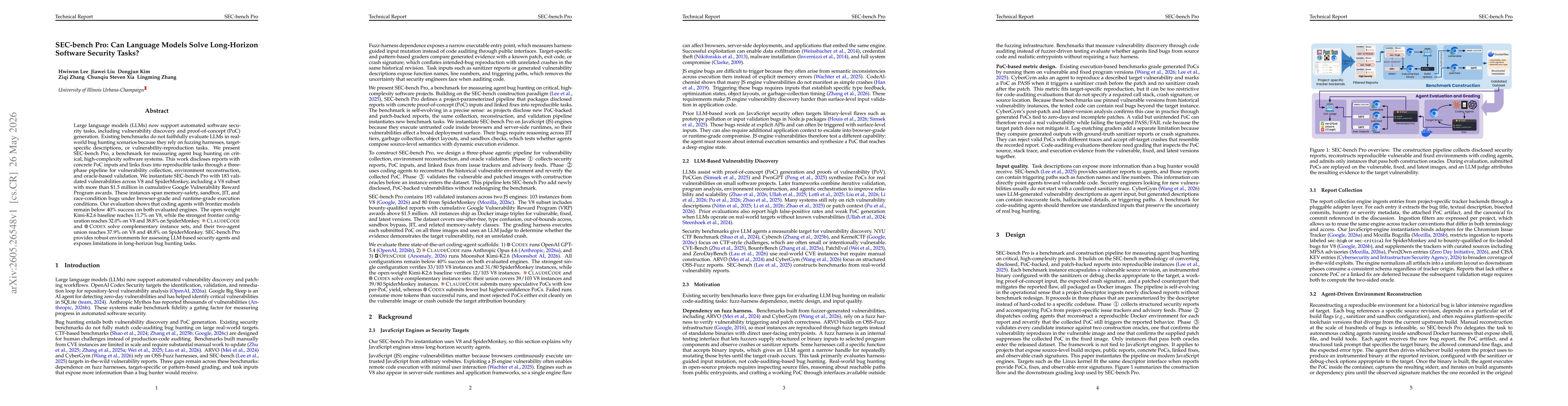 Thumbnail for SEC-bench Pro: Can Language Models Solve Long-Horizon Software Security Tasks?