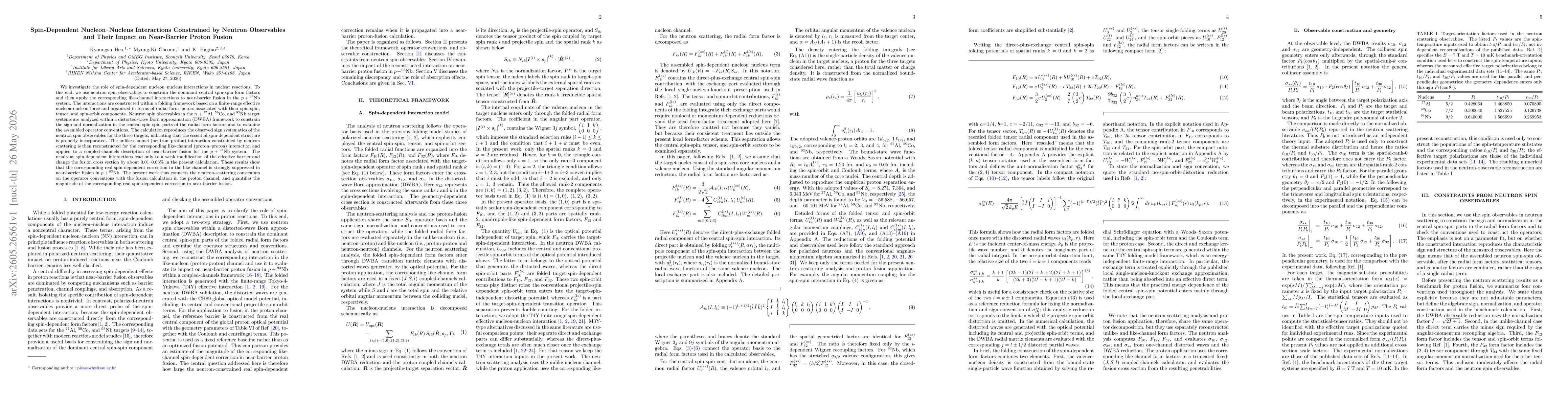 Thumbnail for Spin-Dependent Nucleon-Nucleus Interactions Constrained by Neutron Observables and Their Impact on Near-Barrier Proton Fusion